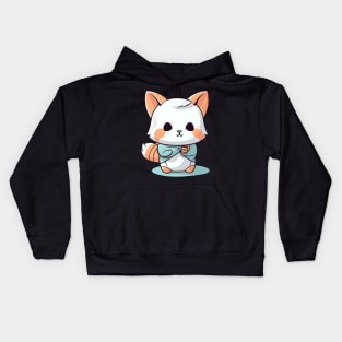 This fox is a martial arts master Kids Hoodie